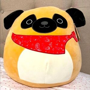 Squishmallows Prince the Pug 16” NWT